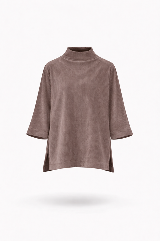AILA - Longline Blouse, Maitokaakao