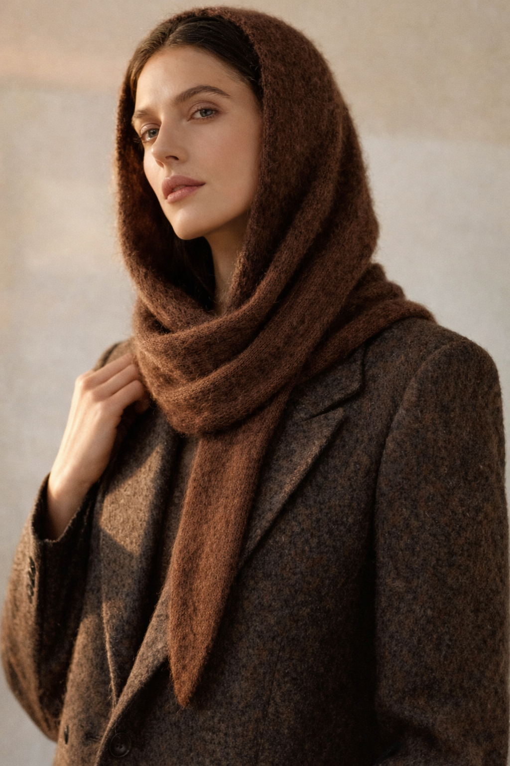 Calm Scarf — Hooded Scarf Knitting Pattern (PDF Download)