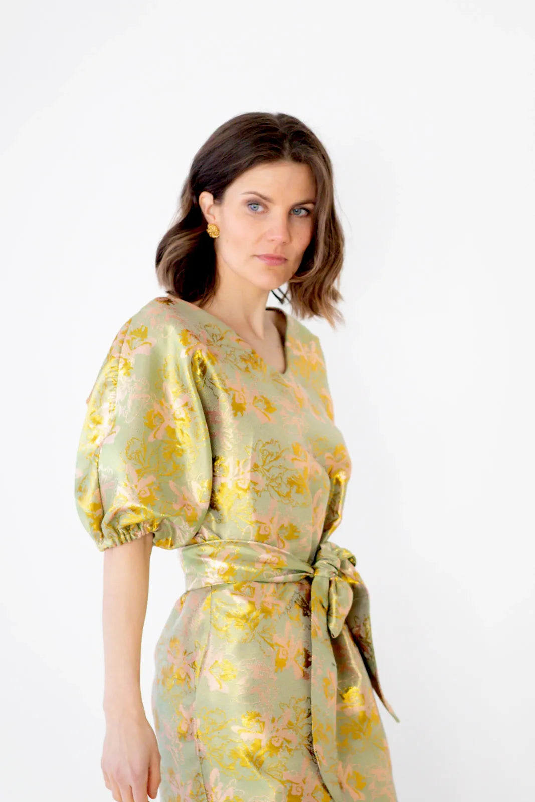 UPEA Loops - Puff Dress, Pistachio Bloom