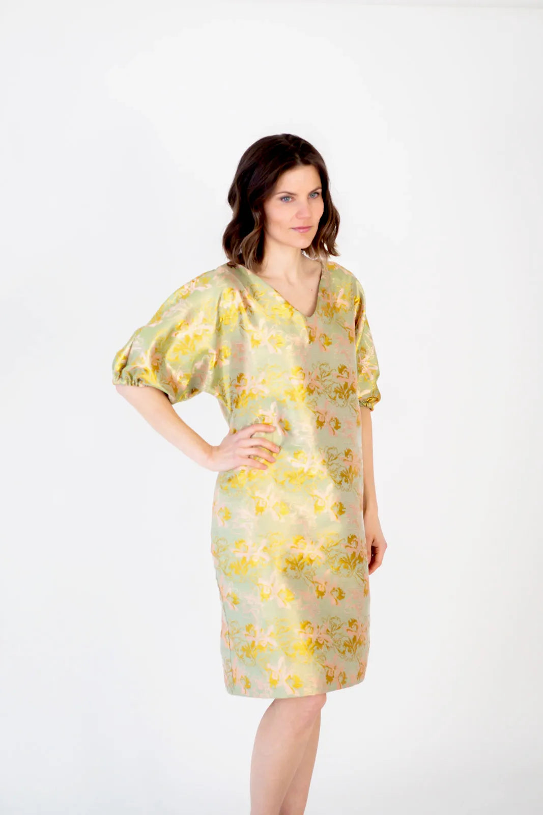 UPEA Loops - Puff Dress, Pistachio Bloom