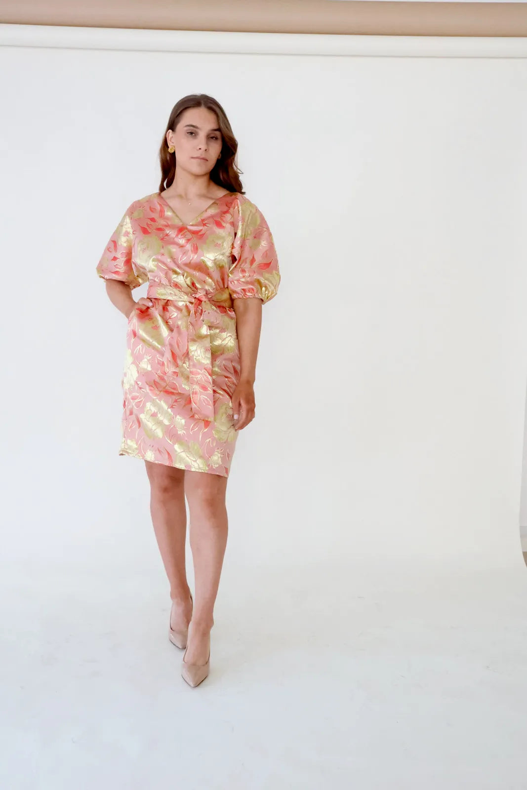 Puff Dress, Rose Bouquet