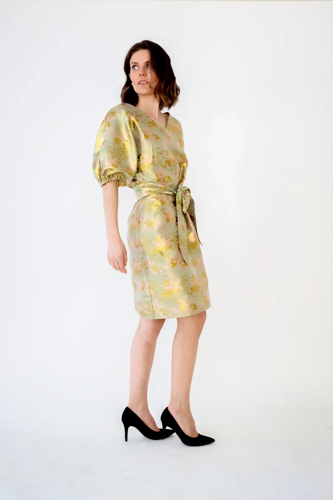 UPEA Loops - Puff Dress, Pistachio Bloom