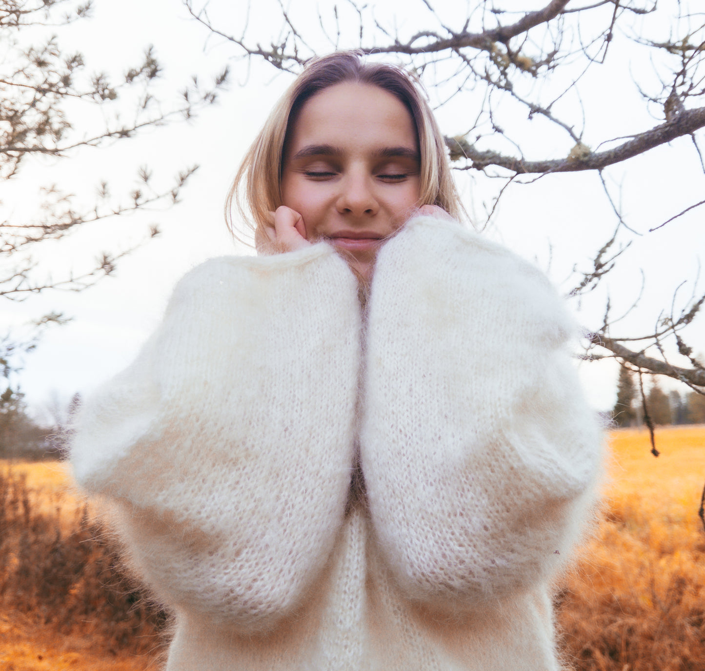 Aura Blouse - Mohair Knitting Pattern PDF | English