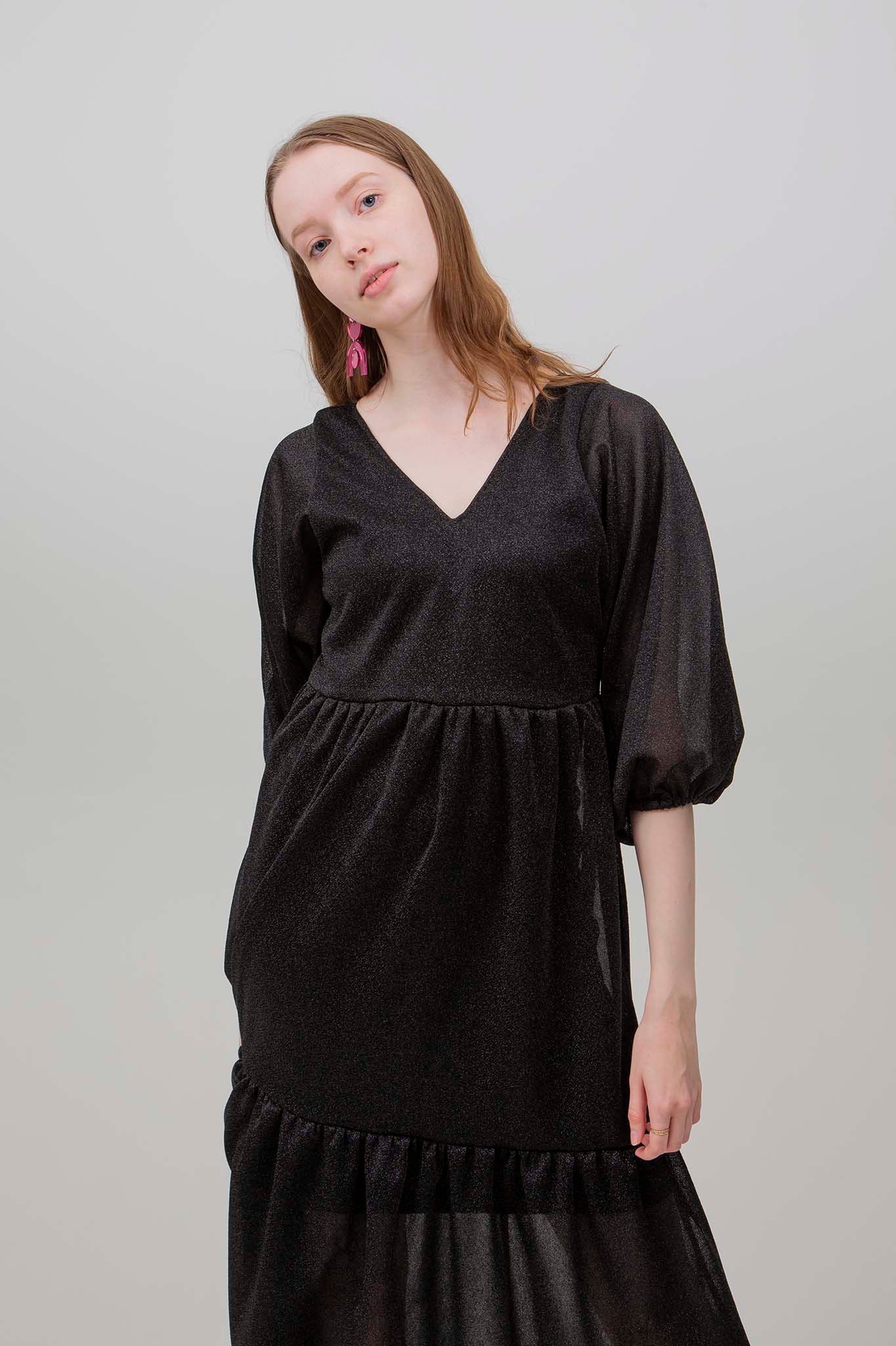 Ruffle Glitter Dress