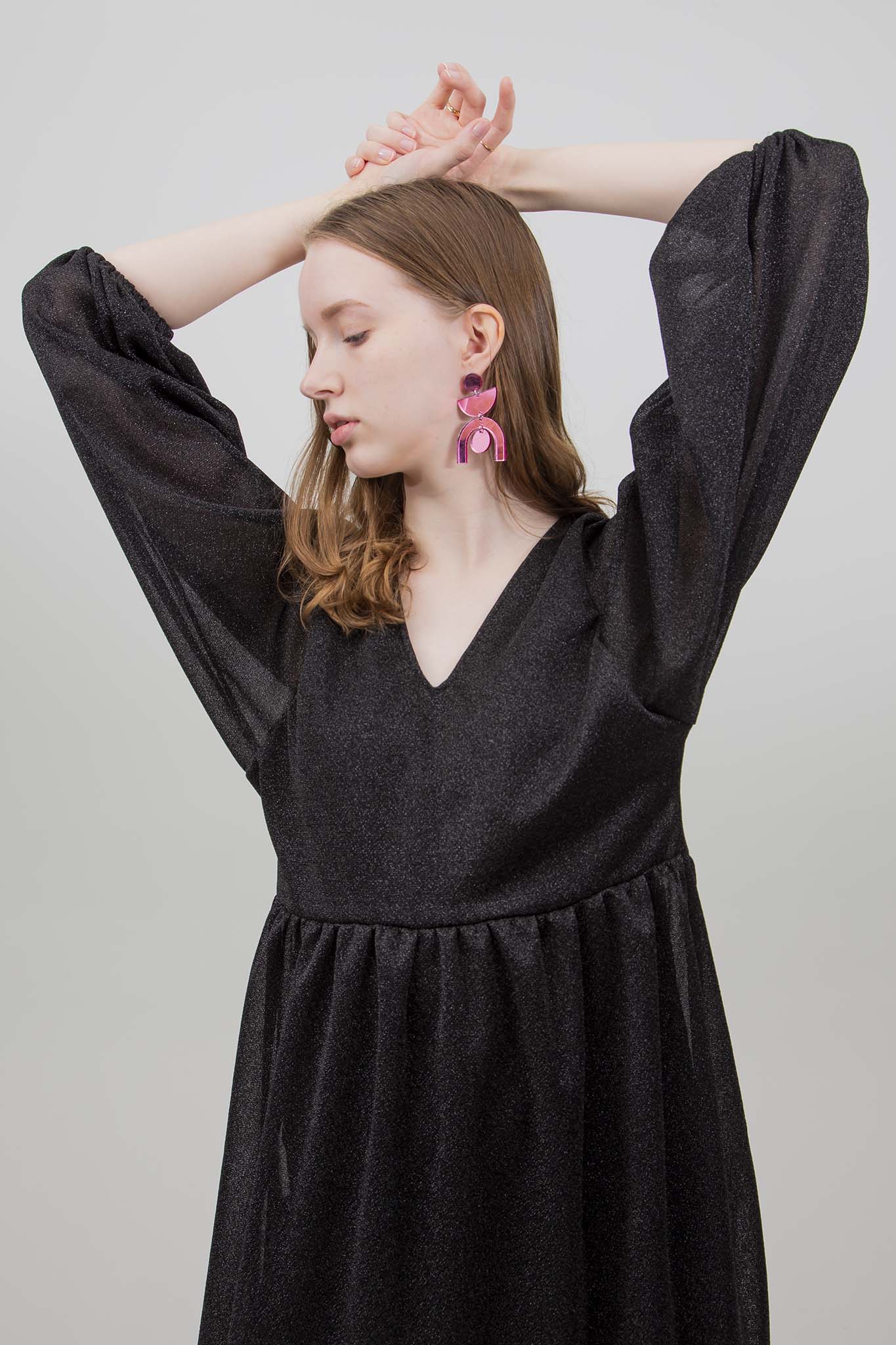 Ruffle Glitter Dress