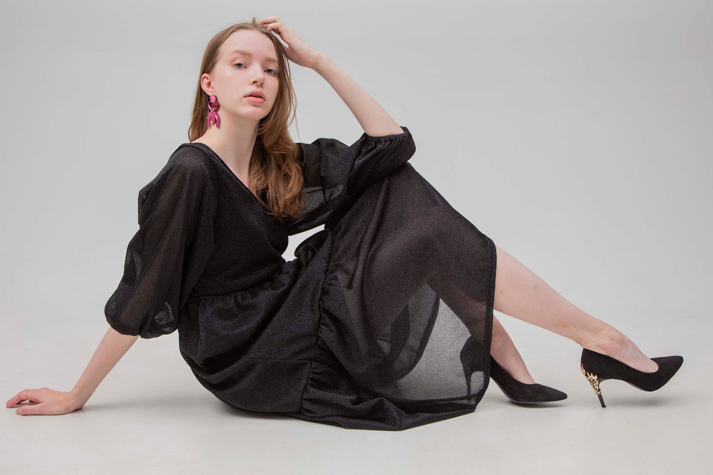 Ruffle Glitter Dress