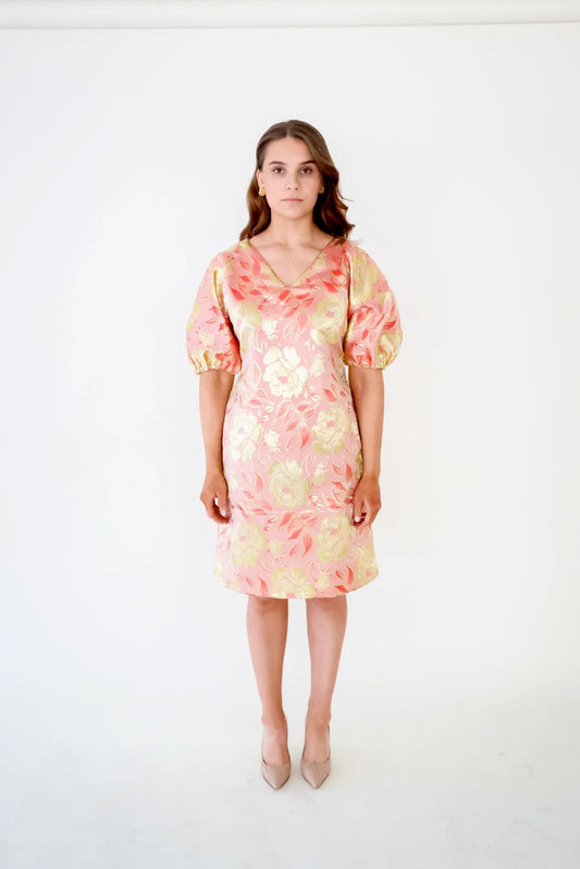 Puff  Dress, Rose Bouquet