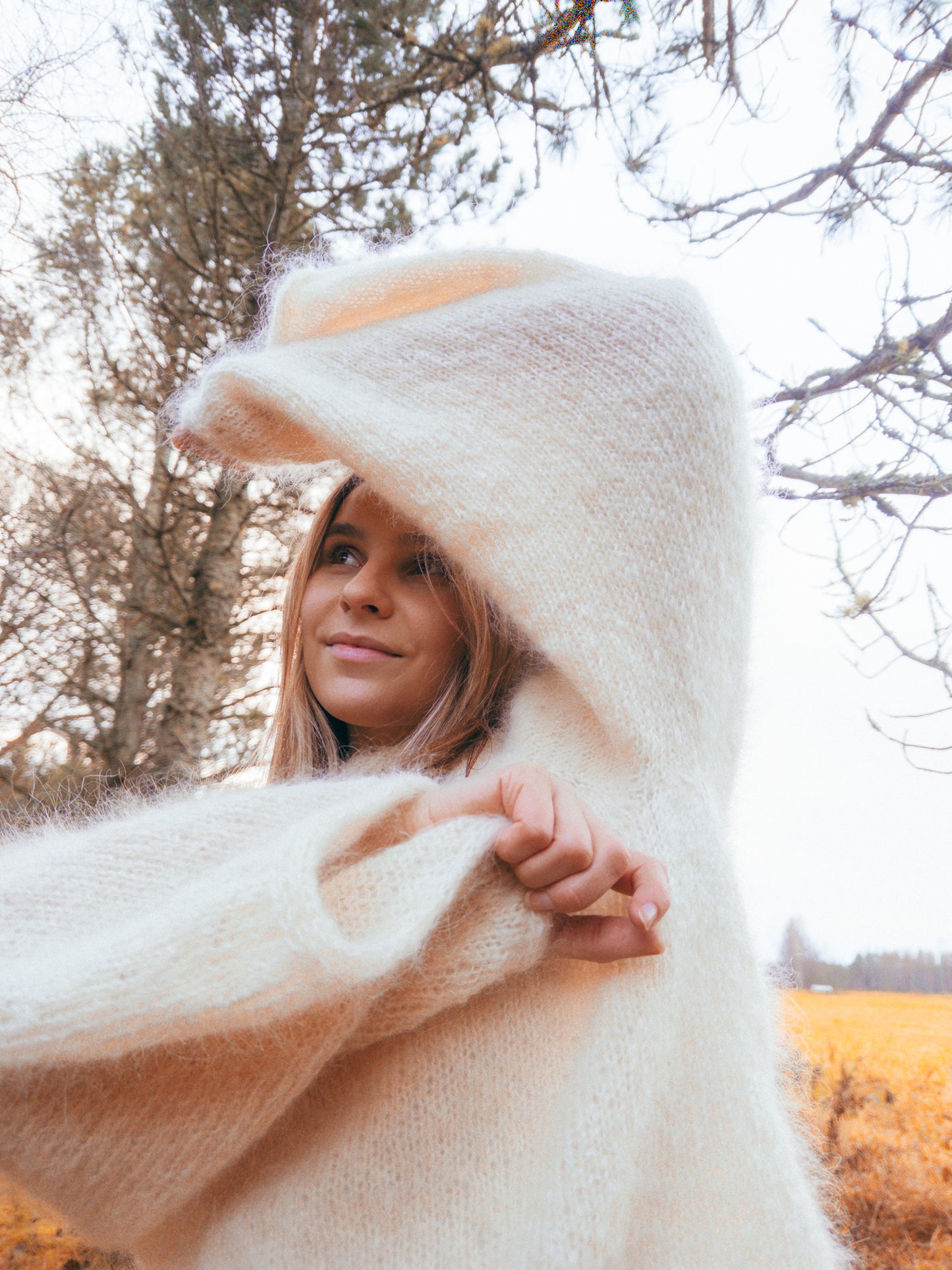 Aura Blouse - Mohair Knitting Pattern PDF | English