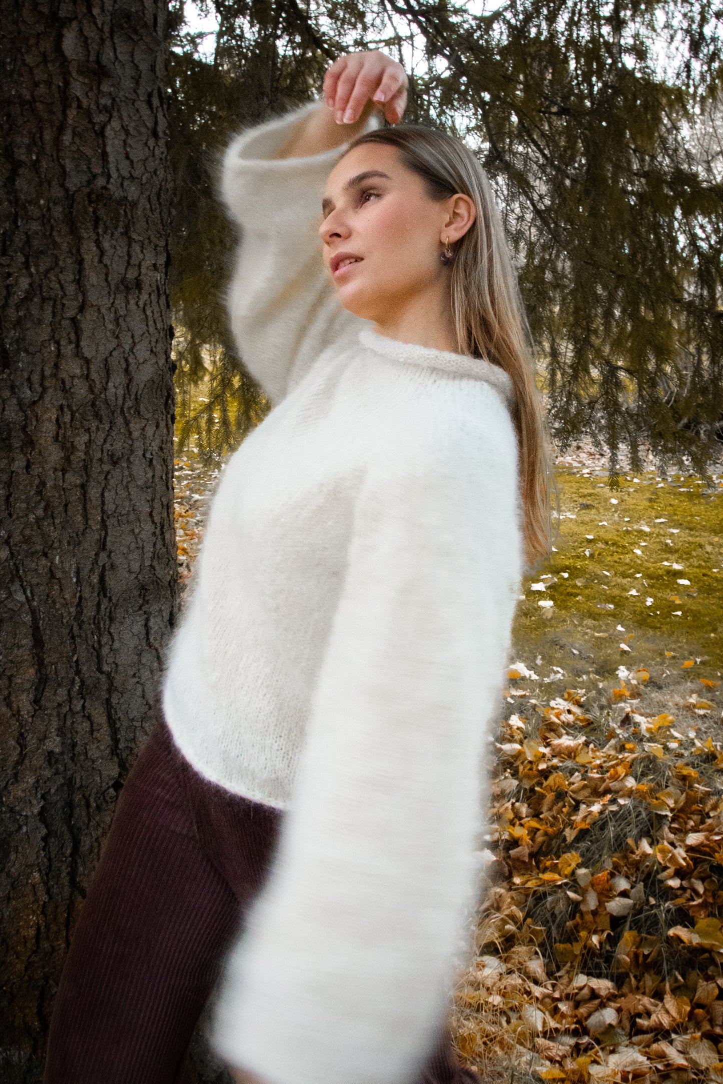 Aura Blouse - Mohair Knitting Pattern PDF | English